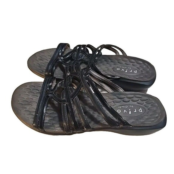 Privo by Clarks Slip‎ On Slides Sandals Shoes Women Sz 7M Cushioned Footbed P10 - Picture 3 of 8